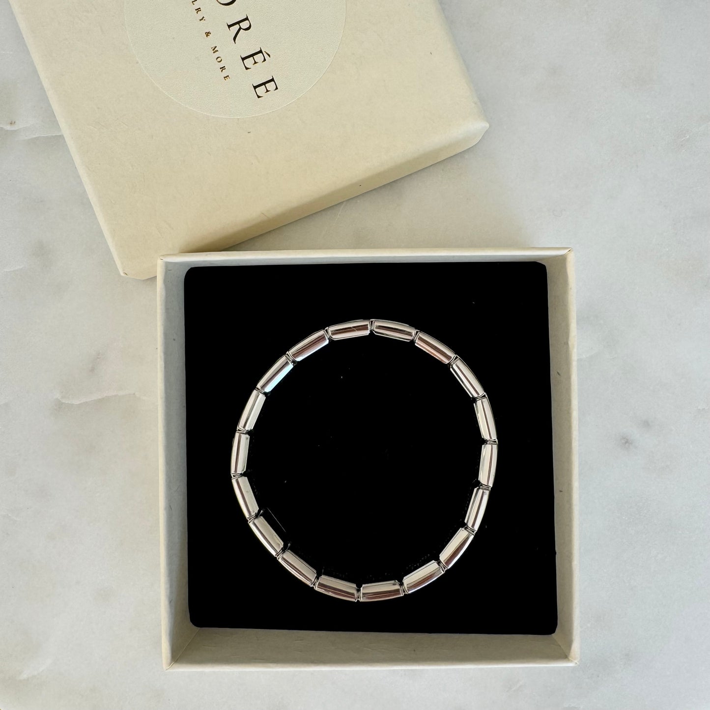 Trendiges Edelstahl Armband